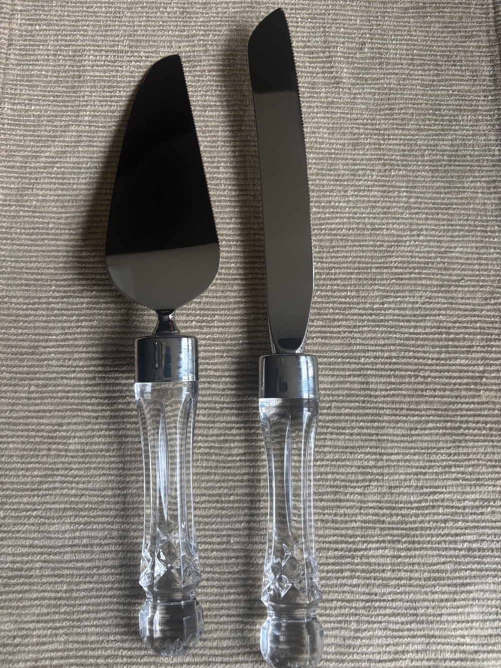 Waterford Lismore Cake Server & Knife Set - Picture 2 of 4